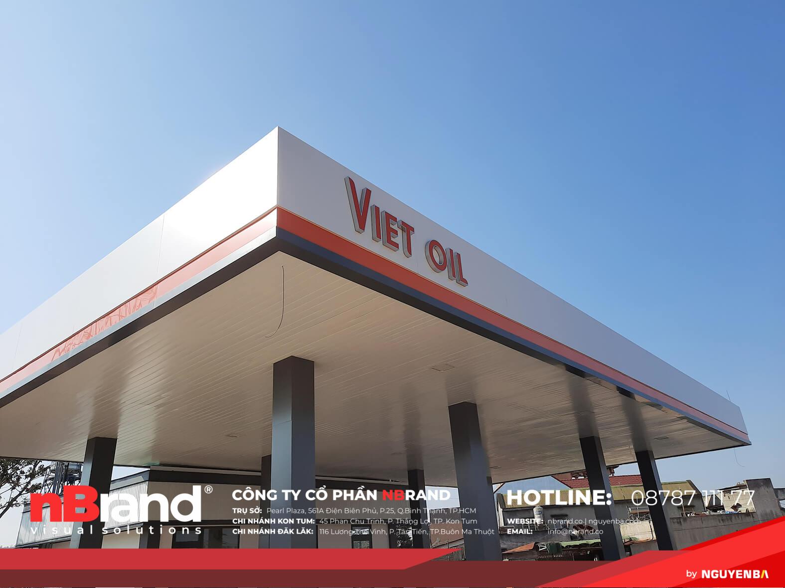 Bảng hiệu Alu cây xăng dầu 9 Bảng hiệu Alu cây xăng dầu thi cong lam bang hieu cay